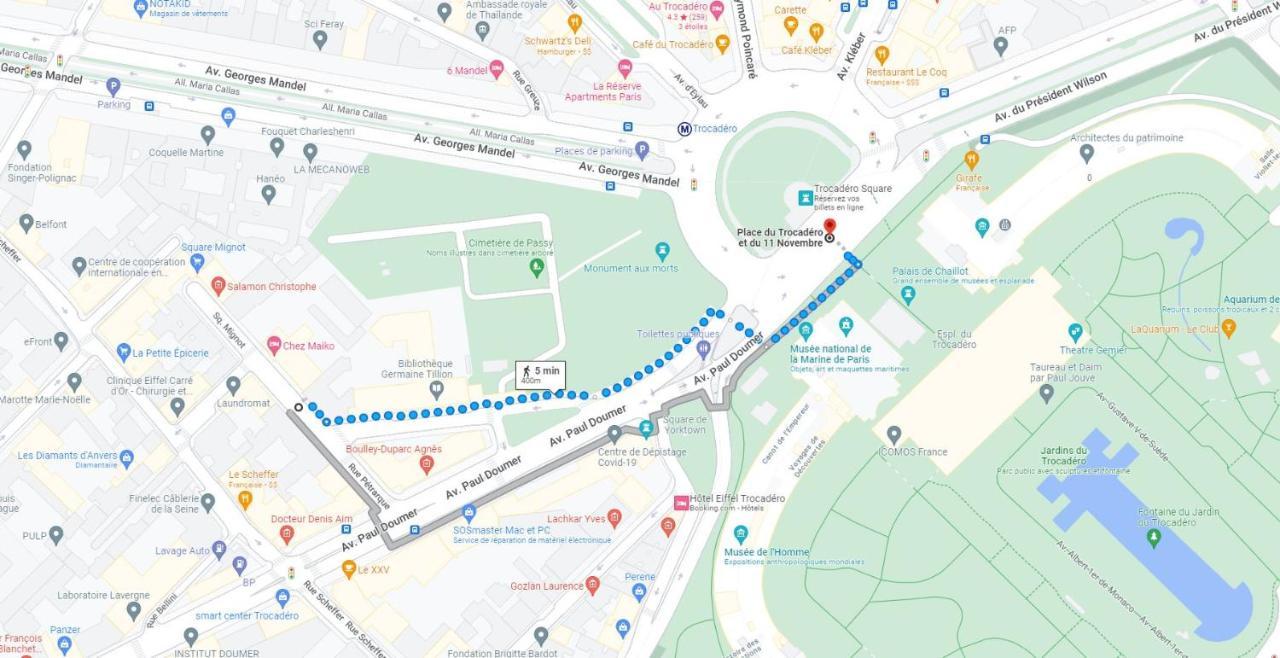 T2 Trocadero Tour Eiffel Apartment ปารีส ภายนอก รูปภาพ